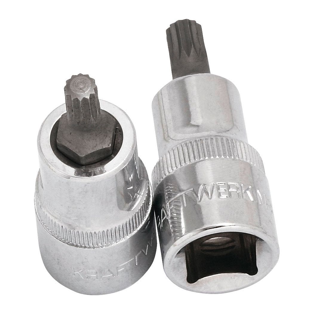 Kraftwerk PRO LINE 1/2" Schraubendreher-Steckschlüsseleinsatz Vielzahn XZN, M10
