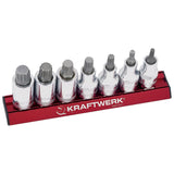 Kraftwerk PRO LINE MAGALU 1/2" Schraubendreher-Steckschlüsseleinsatz Set, Vielzahn XZN, M5 - M16, 7-tlg