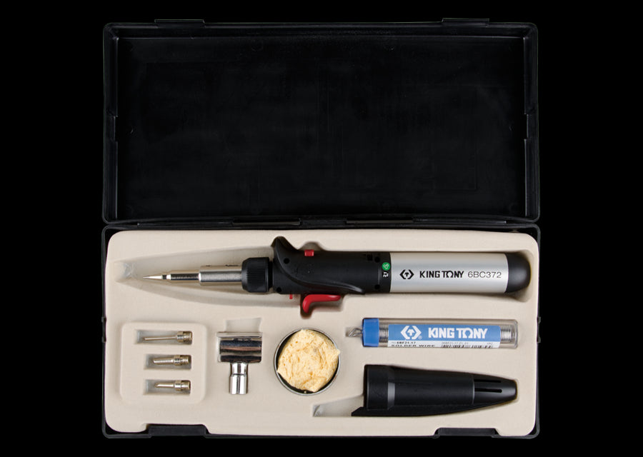 KING TONY Profi-Werkzeuge - Gas-Lötkolben 30/150W  - 8 tlg. 6BC3007