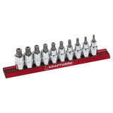 Kraftwerk PRO LINE MAGALU 1/2" Schraubendreher-SteckschlüsseleinsatzInnen Keilprofil RIBE mit Bohrung, M5 - M14, 10-tlg