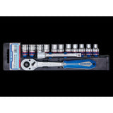 KING TONY Profi-Werkzeuge - 1/2" Steckschlüssel-Set -13 tlg. 4313MR01