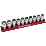 Kraftwerk PRO LINE MAGALU 1/2" COMBI-Steckschlüsseleinsatz, 10 - 19 mm, 10-tlg