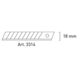 Kraftwerk Ergokraft Abrechklingen-Messer 18 mm