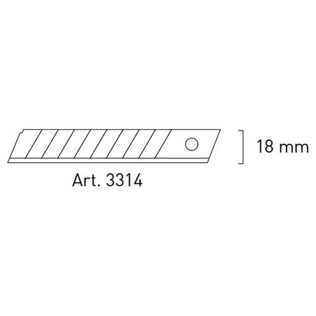 Kraftwerk Abbrechklingen-Messer 18 mm