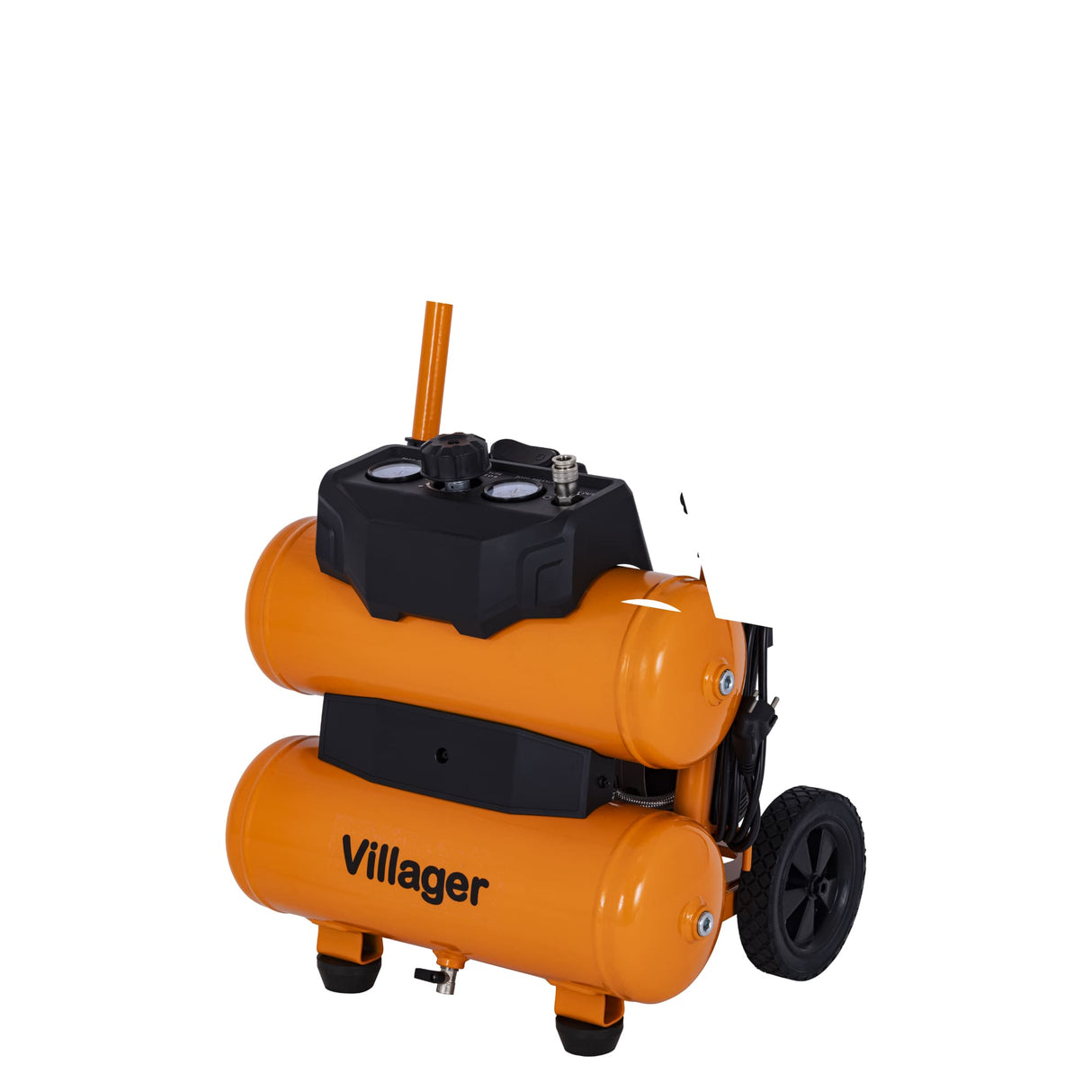 Villager Twin Tank Luftkompressor VAT DB 17 L - 800 W, 10 bar, kompakt & leistungsstark- VI-086722