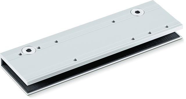 GEZE Glastürschuh TS 3000 V silber – für Ganzglastüren 8–10 mm