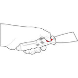 Kraftwerk PRO LINE Schab- / Schlagspachtel mit Schlagplatte, 32 mm