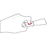 Kraftwerk PRO LINE Schab- / Schlagspachtel mit Schlagplatte, 75 mm