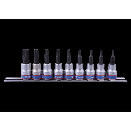 KING TONY Profi-Werkzeuge - RESISTORX®Plus-Steckschlüsseleinsatz - 9-tlg. 3149PR8