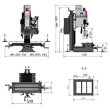 Optimum OPTImill Bohr-Fräsmaschine MH 20V - Art. 3338131