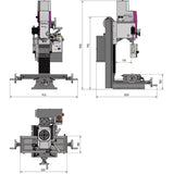 Optimum OPTImill Bohr-Fräsmaschine MH 22V - Art. 3338135