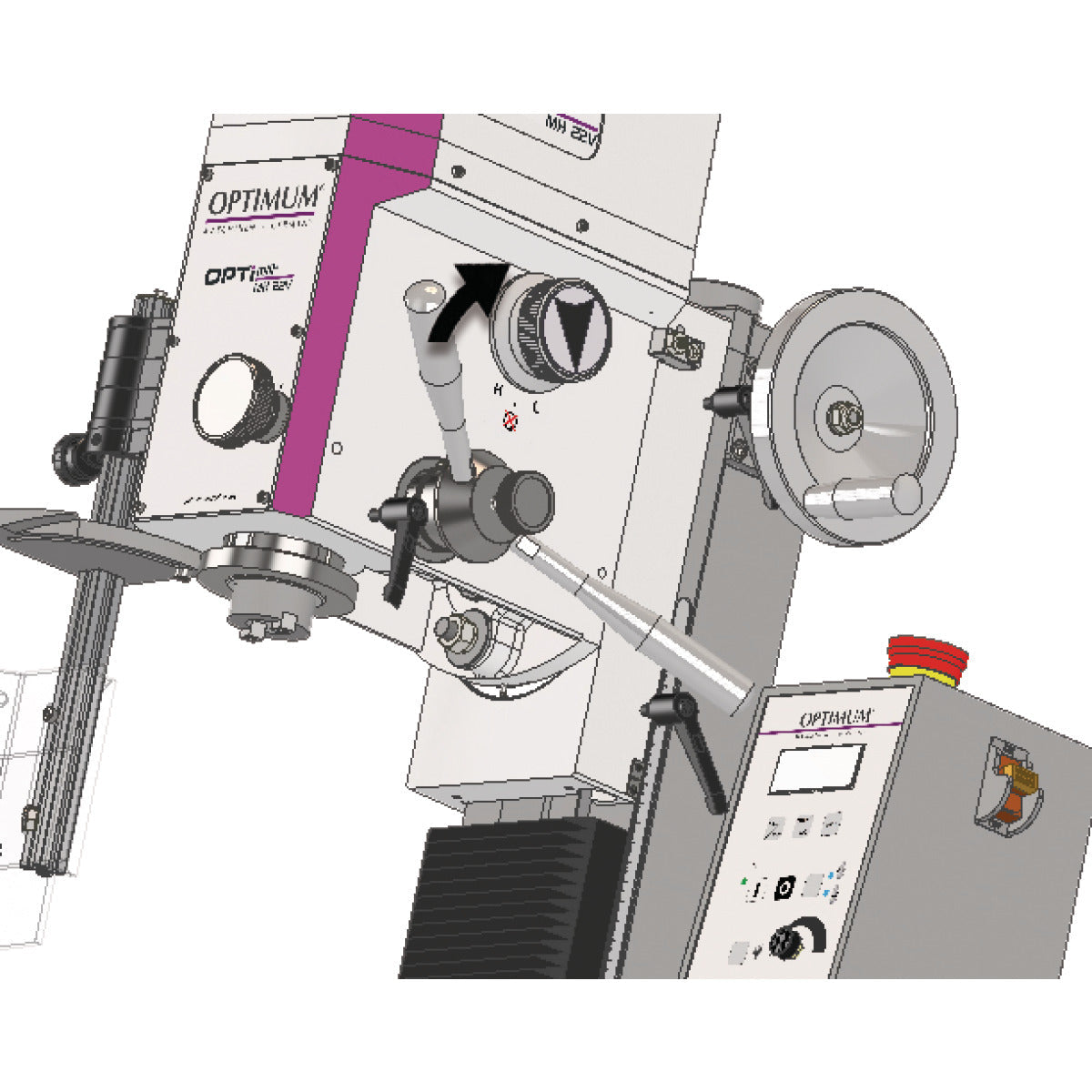 Optimum OPTImill Bohr-Fräsmaschine MH 22VD - Art. 3338136