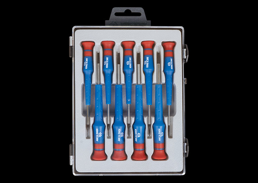 KING TONY Profi-Werkzeuge - Präzisions-Schlitz-Schraubendreher-Set - 9 tlg. 32209MR