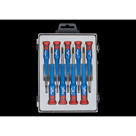 KING TONY Profi-Werkzeuge - Präzisions-Schlitz-Schraubendreher-Set - 9 tlg. 32209MR