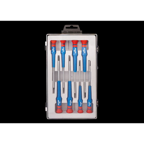 KING TONY Profi-Werkzeuge - Schlitz- und PHILLIPS®-Präzisions-Schraubendreher-Set - 8 tlg. 32118MR
