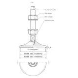 Optimum Vibrationsdämpfer-Maschinenfuß SE 55 - Art. 3352981