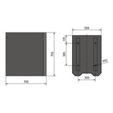 Optimum Maschinenunterbau MSM 2 700 x 550 x 750 mm - Art. 3353009