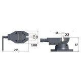 Optimum Zweiachsenschraubstock ZAS 50 - Art. 3354170