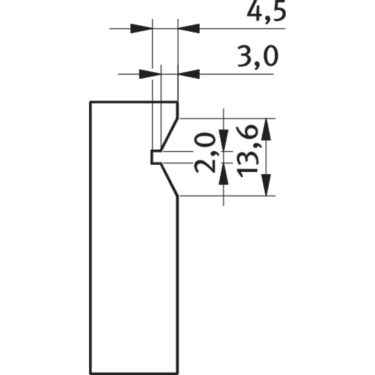 Optimum Prismenbacke für HMS 125 - Art. 3355129