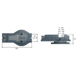 Optimum Hydraulischer-Maschinenschraubstock HMS 150 - Art. 3355150