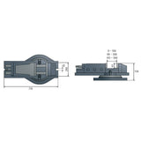 Optimum Hydraulischer-Maschinenschraubstock HMS 200 - Art. 3355200