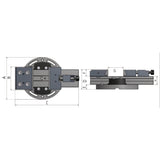 Optimum Niederzugschraubstock PNM 125 - Art. 3355553