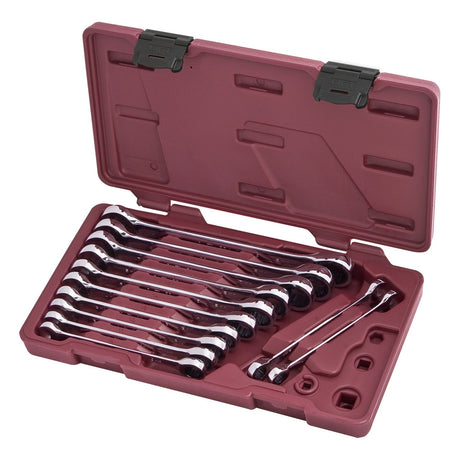 Kraftwerk PRO LINE CLICKRAFT Ringratschen-Maulschlüssel Set, 8 - 19 mm, 12-tlg