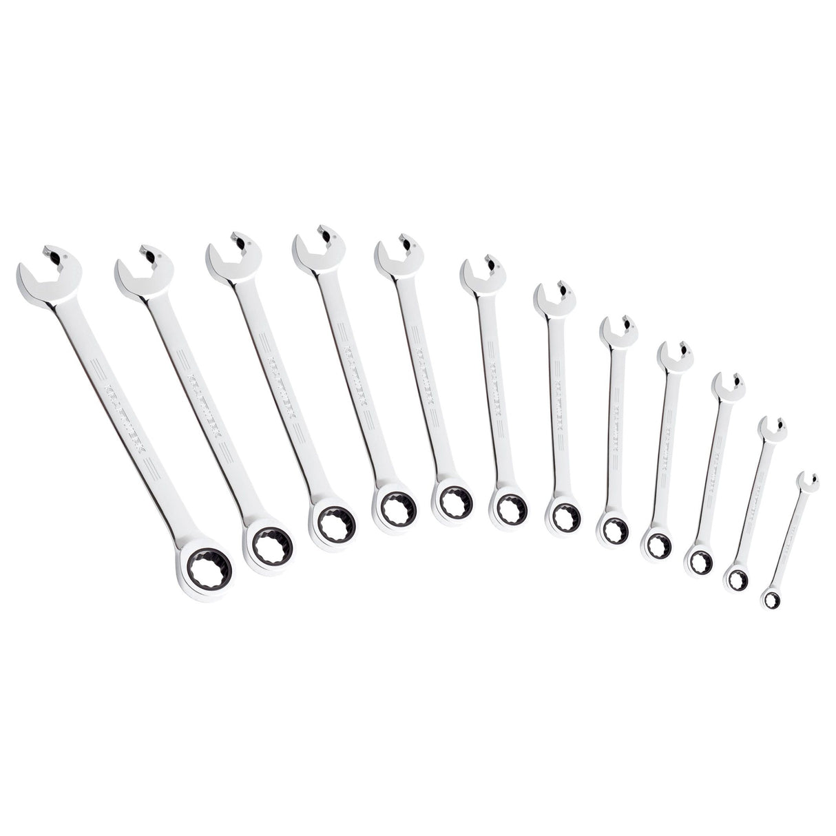 Kraftwerk PRO LINE CLICKRAFT Duo Ratschen-Ring-Maulschlüssel Set, 8 - 19 mm, 12-tlg