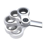 Kraftwerk PRO LINE ANGLE CLICKRAFT Ringratschen-Maulschlüssel, abwinkelbar, 10 mm