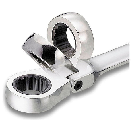 Kraftwerk PRO LINE FLEX CLICKRAFT Ringratschen-Maulschlüssel, flexibel, kurze Ausführung, 11 mm