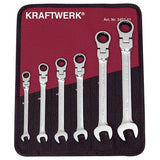 Kraftwerk PRO LINE FLEX CLICKRAFT Ringratschen-Maulschlüssel Set, flexibel, 8 - 19 mm, 6-tlg