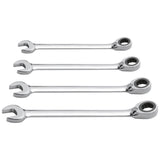 Kraftwerk PRO LINE CLICKRAFT Ringratschen-Maulschlüssel Set, umschaltbar, 10 - 19 mm, 4-tlg