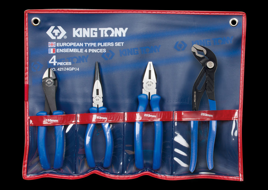 KING TONY Profi-Werkzeuge - Zangenset - 4 tlg. 42124GP04
