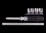 KING TONY Profi-Werkzeuge - 1/2" Steckschlüssel- und Zubehörset, metrisch - 6 tlg. 4506MR01