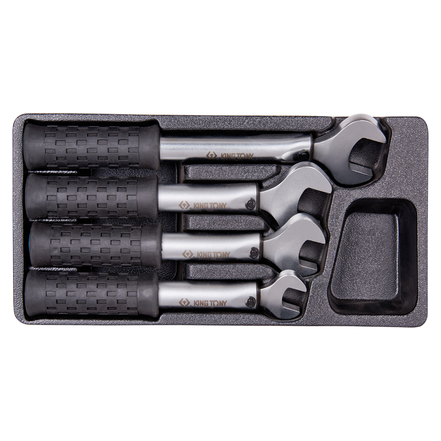 KING TONY Profi-Werkzeuge - Spezialschlüssel-Set, vorkalibriert - 4tlg. 3411003MR