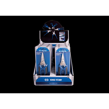 KING TONY Profi-Werkzeuge - Verkaufsdisplay Universalschere 6AB3175 - 12 tlg. 6AB3175S