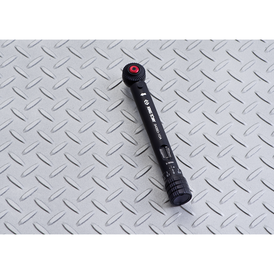 KING TONY Profi-Werkzeuge - 1/4"  Aluminium Drehmomentschlüssel  3-16Nm für Fahrräder  23tlg 3426D1D23MR