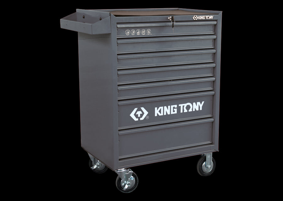 KING TONY Profi-Werkzeuge - Werkzeugwagen mit 7 Schubladen - grau ST874347BPG