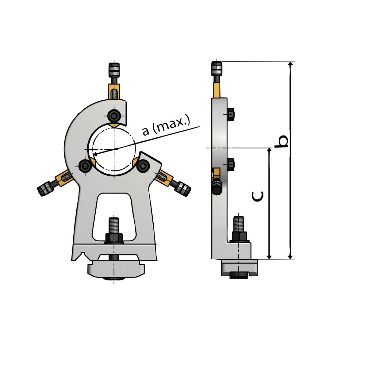 Optimum Feststehende Lünette für TU 3008 / 3008G 3008V - SM-3441461