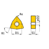 Optimum HM-Ersatzwendeplatten ISO WNMG080408 - SM-3441752