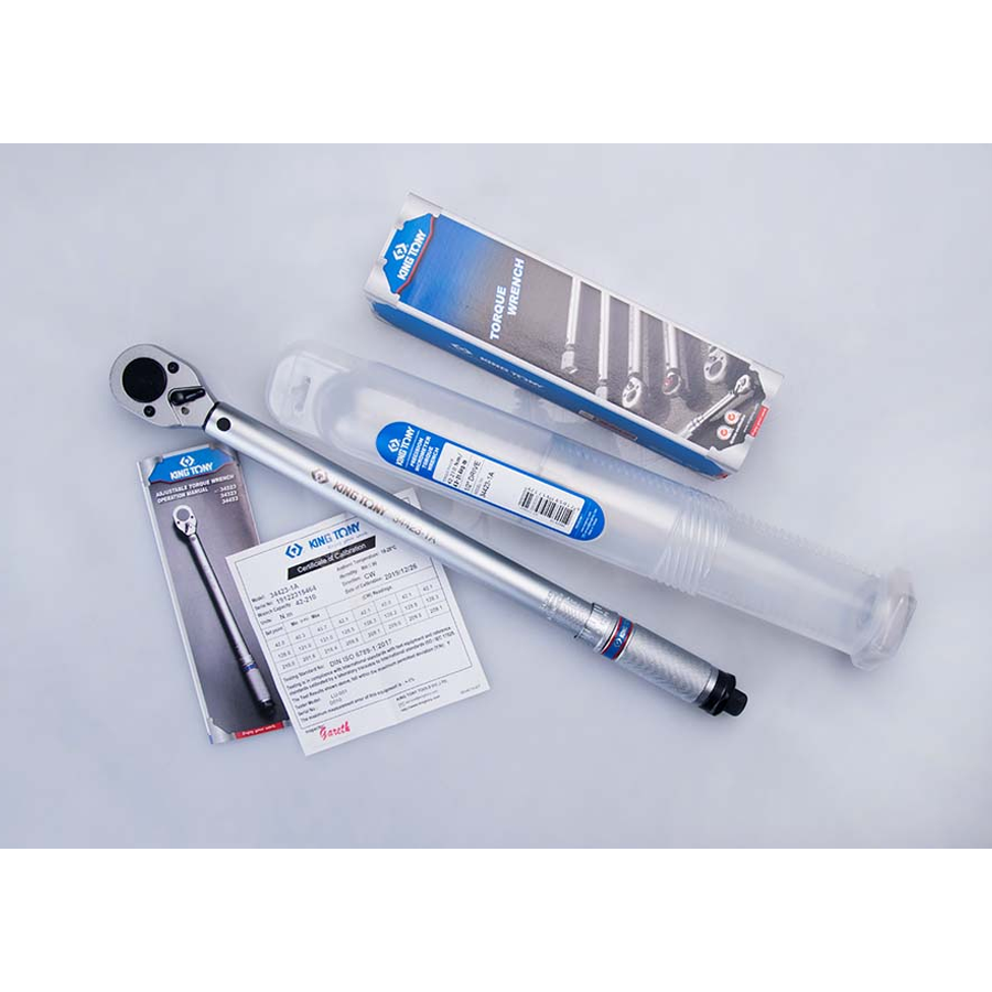 KING TONY Profi-Werkzeuge - Profi Drehmomentschlüssel Fixierte Ratsche 3/8" 343232A