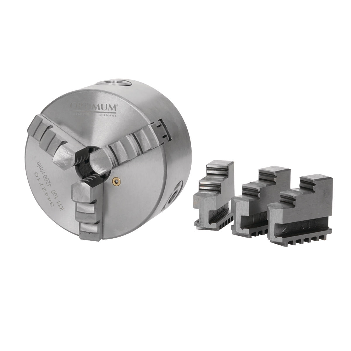Optimum Dreibackendrehfutter Ø 125 mm zentrisch spannend - Art. 3442712