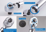 KING TONY Profi-Werkzeuge - 1/4" Industrie Drehmomentschlüssel, Umschaltratsche - 5-30Nm 342623DG
