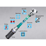 KING TONY Profi-Werkzeuge - 1/2" Industrie Drehmomentschlüssel, Umschaltratsche -  80-400Nm 344624DG