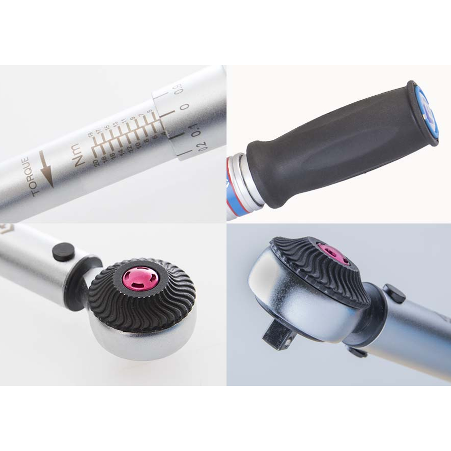 KING TONY Profi-Werkzeuge - 3/8" Industrie Drehmomentschlüssel, Umschaltratsche - 20-100Nm 3436A2DG