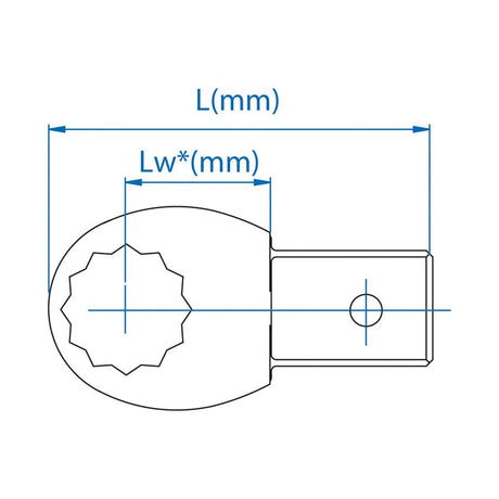 KING TONY Profi-Werkzeuge - Ring-AufSet Zoll 3/8" 34502112S