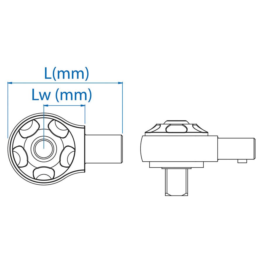 KING TONY Profi-Werkzeuge - 1/4" Einsteckumschaltratsche, 72 Zähne 34503102R