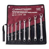 Kraftwerk PRO LINE Doppel-Ringschlüssel Set, gekröpft, 6- 22 mm, 8-tlg