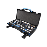 KING TONY Profi-Werkzeuge - 3/8" 6-Kant Steckschlüsselset, Zubehör, EVAWAVE - 23 tlg. 3523MRE09