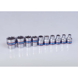 KING TONY Profi-Werkzeuge - 3/8" Steckschlüssel-Set, metrisch, Steckleiste - 24 tlg. 3524MR06